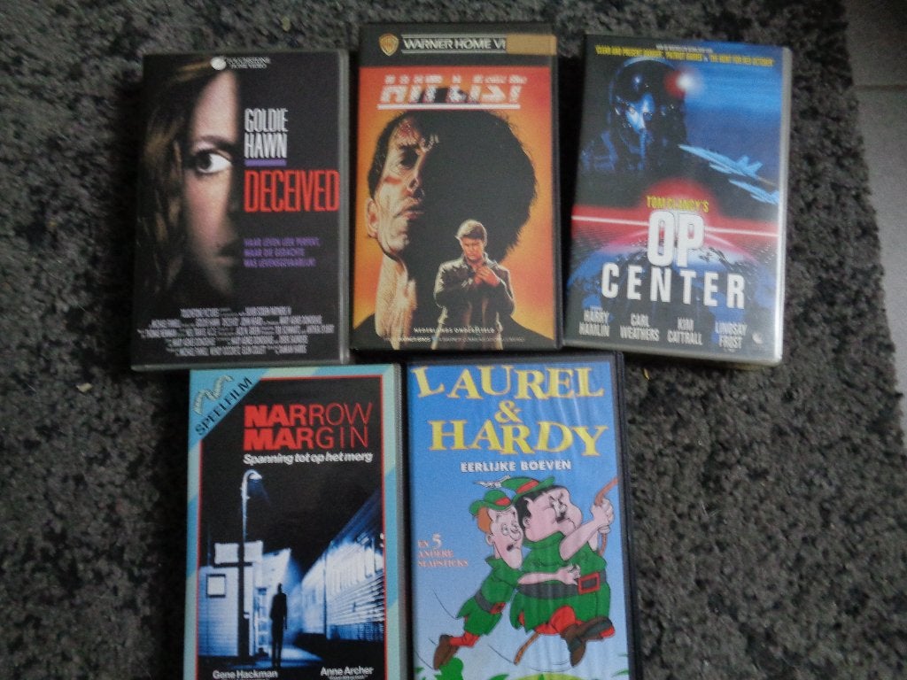 vhs 3 lotje films per stuk of lot, CD & DVD, Action et Aventure, Anglais, Utilisé, Ex-location