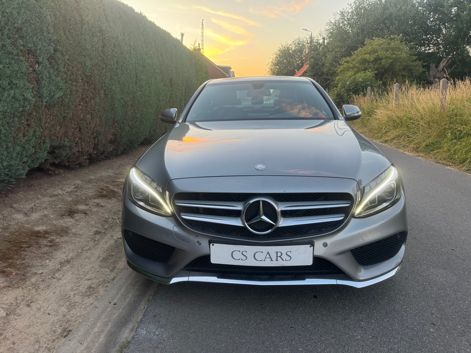 Mercedes c220 | Automaat | Amg | Euro6b | Sedan | 1ste eig, Autos, Cuir, Argent ou Gris, Achat, Entreprise