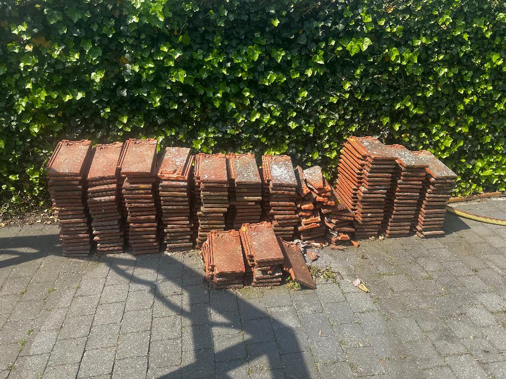 Dakpannen, Ophalen, Gebruikt, Steen of Klei, 5 tot 10 m²