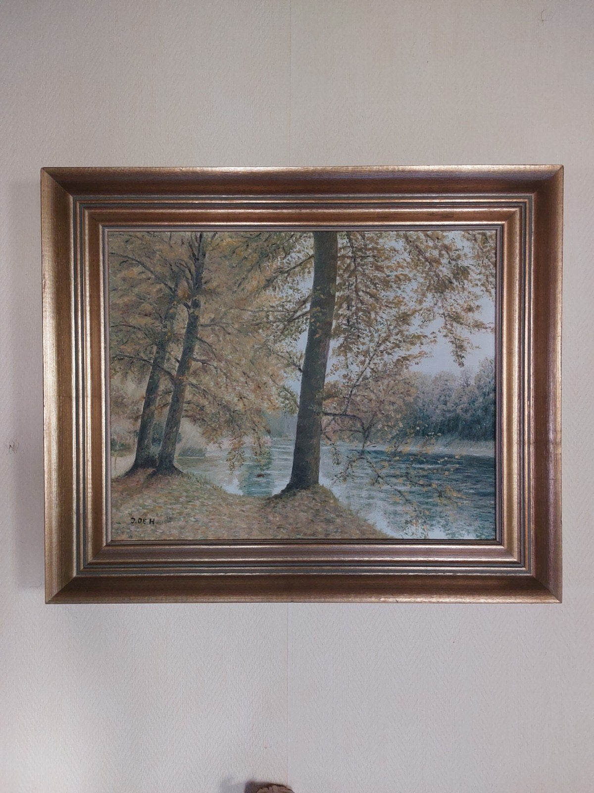 schilderij natuur rivier, Ophalen