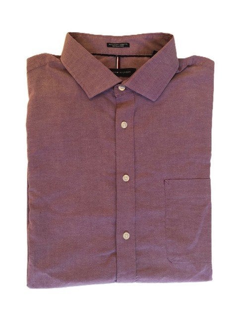 TOMMY HILFIGER Lila herenshirt met lange mouwen, maat L, Kleding | Heren, Overige kleuren, Tommy Hilfiger, Ophalen of Verzenden