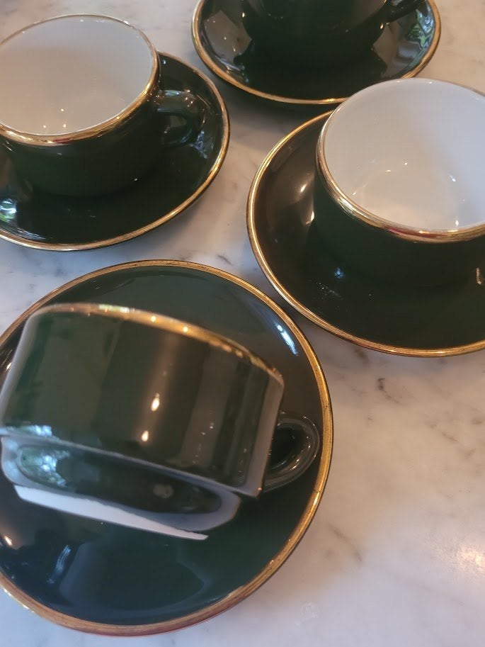tasses mocca de bistrot anciens, Enlèvement ou Envoi