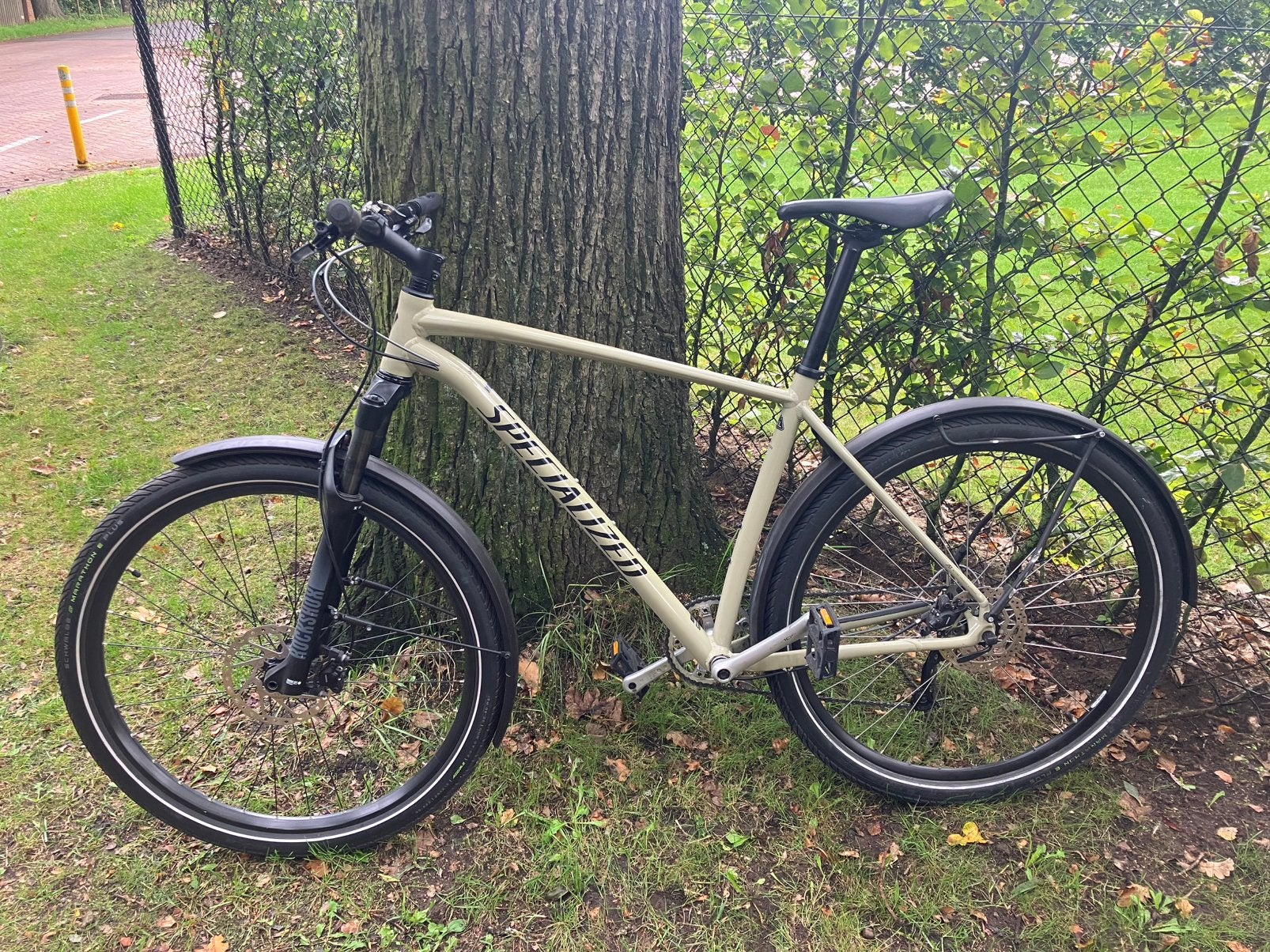 Specialized XL herenfiets beige grote frame, Autres marques, Vitesses, Enlèvement, Frein à disque