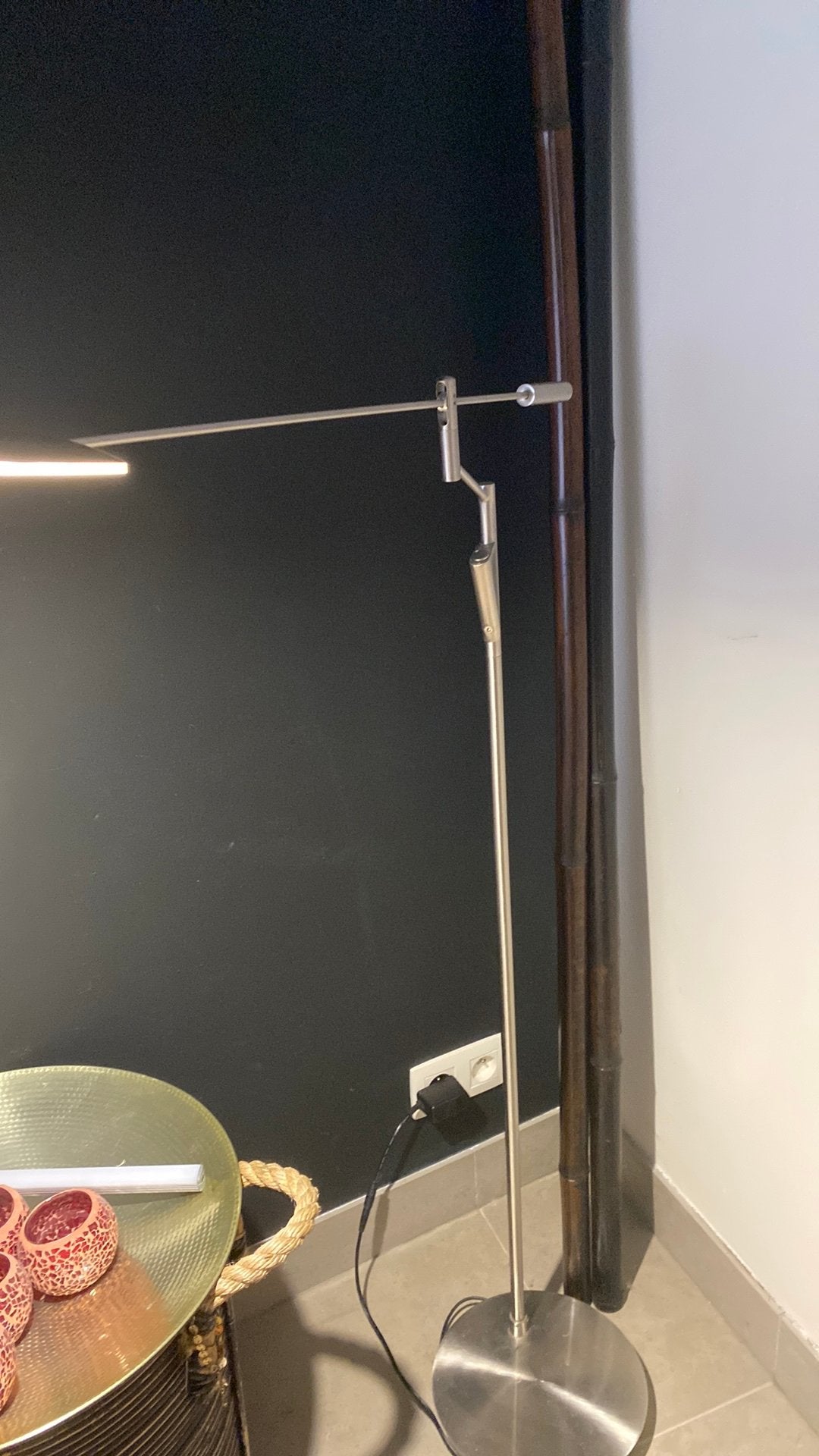 Staande ledlamp met dimmer, Ophalen, Zo goed als nieuw