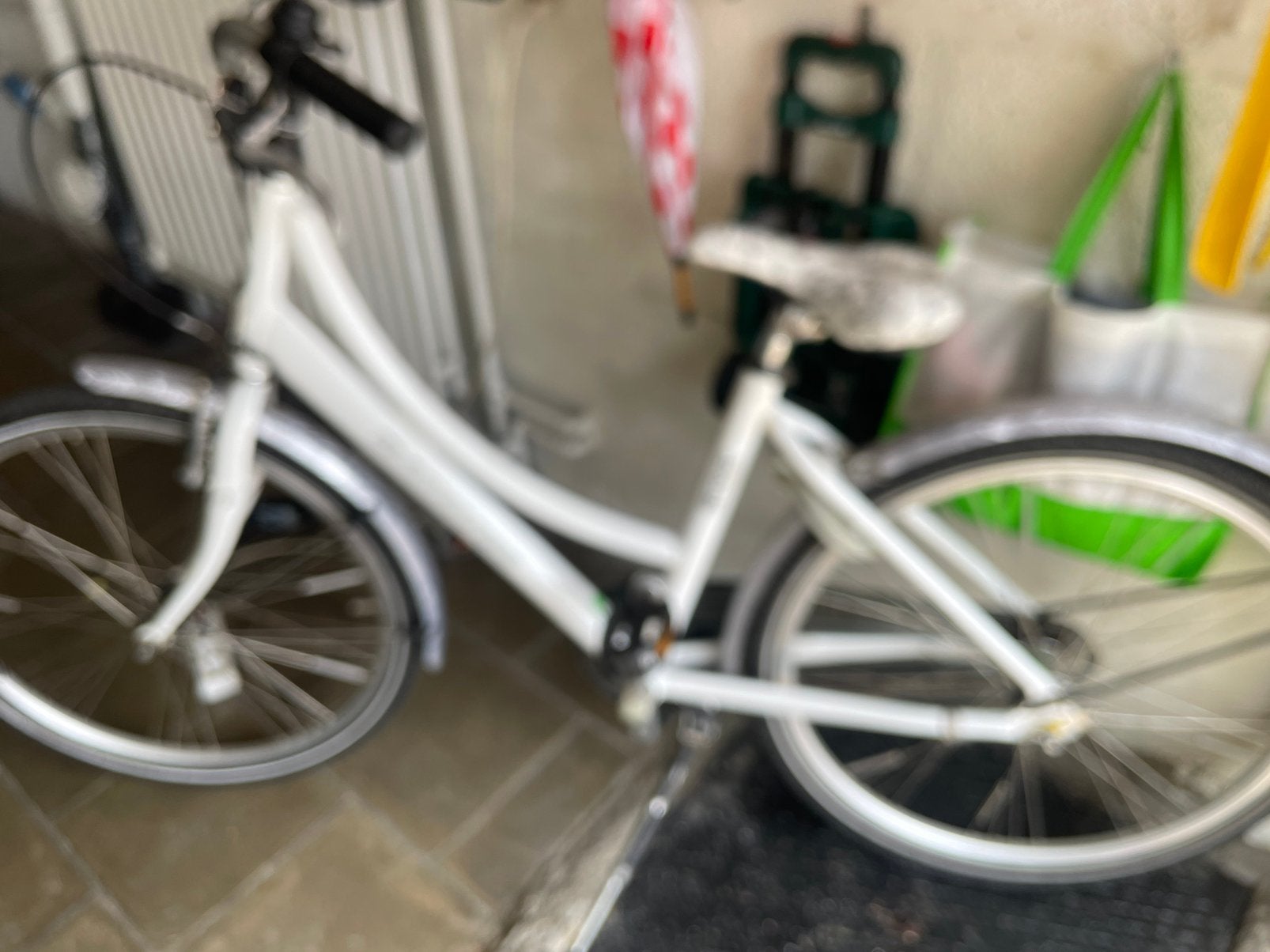 Kinderfiets meisjes/ bloemenfiets, Ophalen, Gebruikt, Terugtraprem, 20 inch of meer