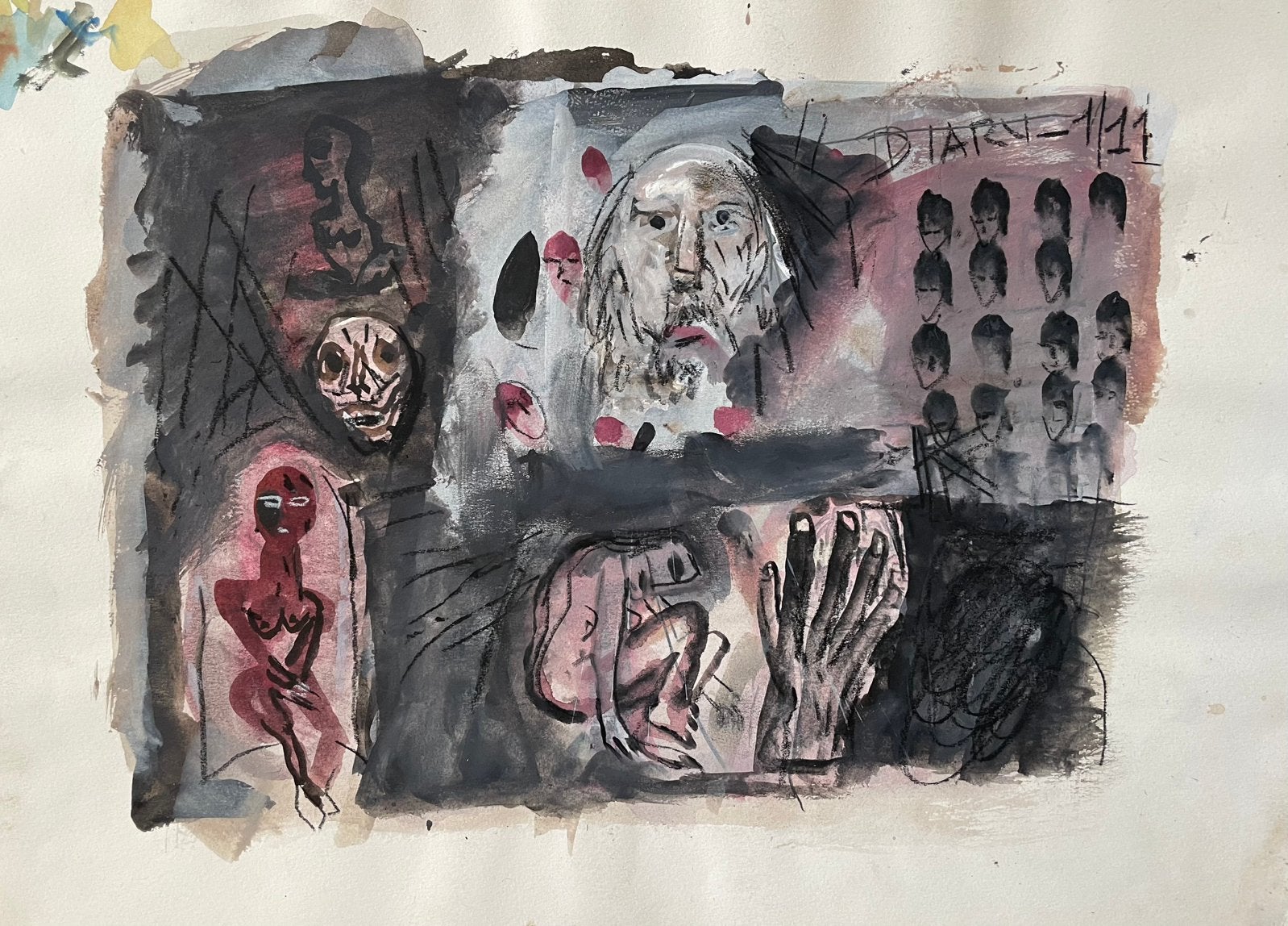 Godfried Vervisch, Enlèvement, Aquarelle