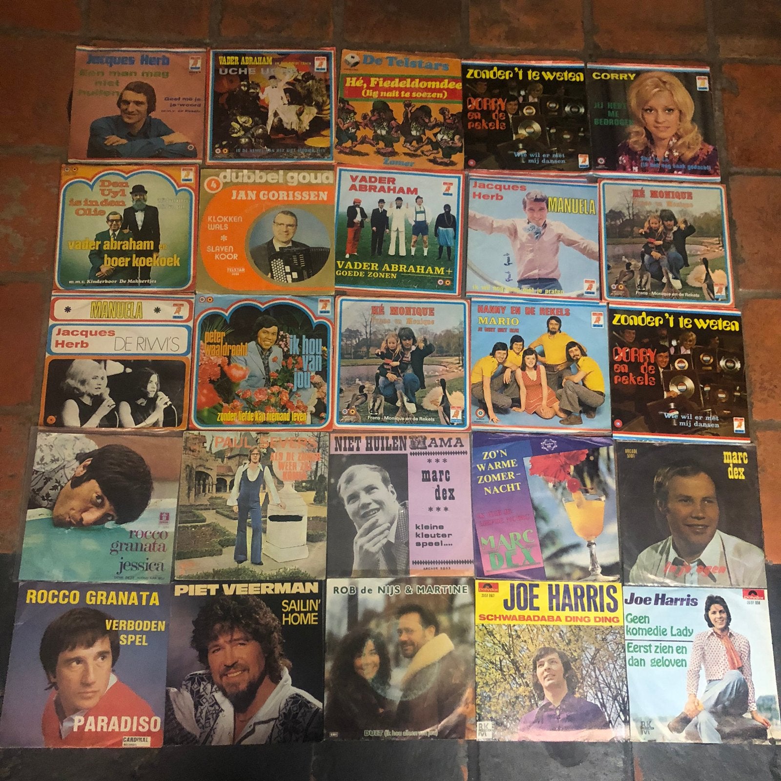 7'' Lot 850+ Vlaamse-Nederlandse-Waalse  Vinyl Singles, Ophalen, Gebruikt, 7 inch, Overige typen