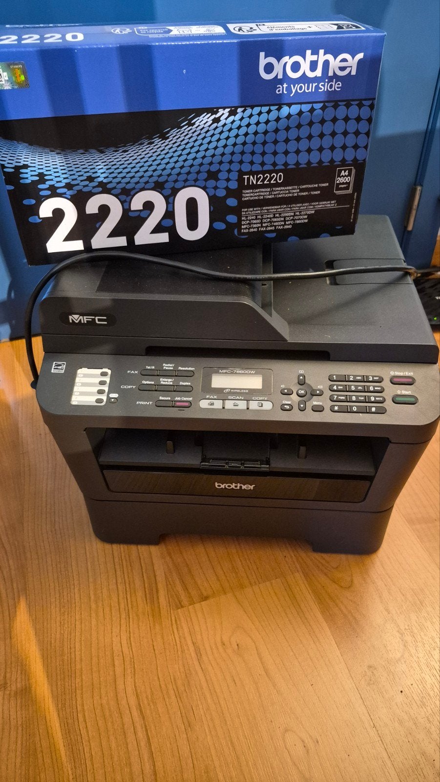 Brother MFC-7860DW laserprinter + originele Brother toner, Ophalen, Laserprinter, Printer