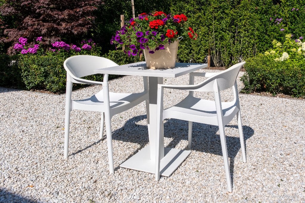 tuintafel, Enlèvement, Comme neuf, Carré, Aluminium