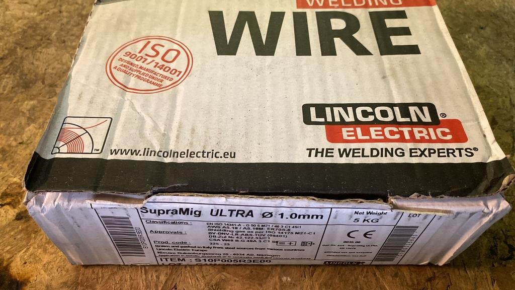 Bobine de fils lincoln de 5kg 1mm, Bricolage & Construction