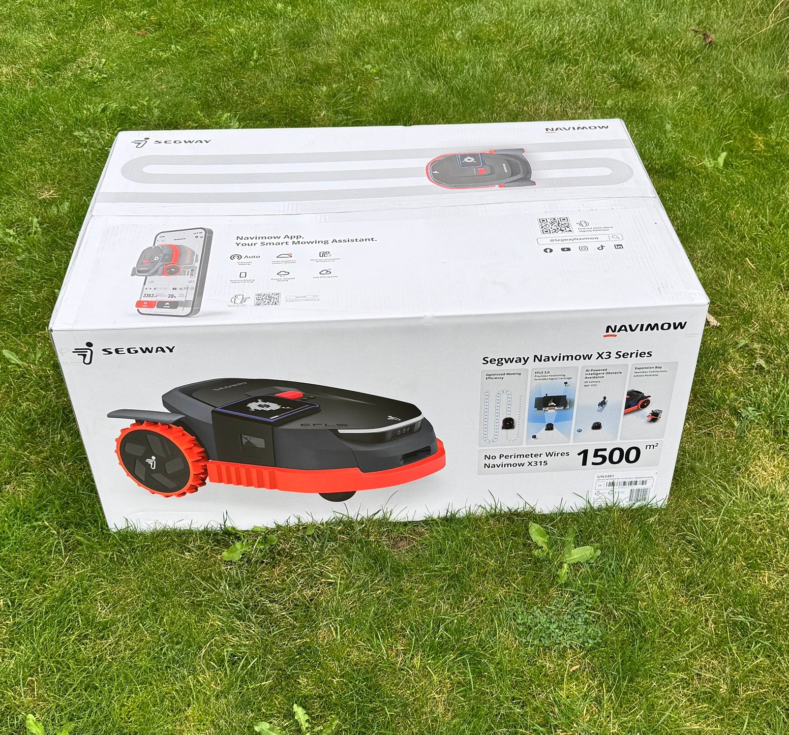 Tondeuse à gazon robotique Segway Navimow X3, Enlèvement ou Envoi, Utilisé, Contrôlable via l'application