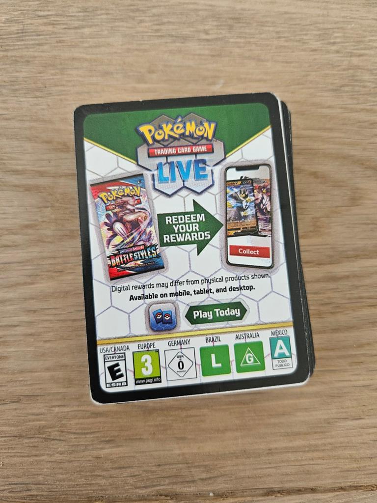 Pokemon Live Pokemon Kaarten, Ophalen of Verzenden
