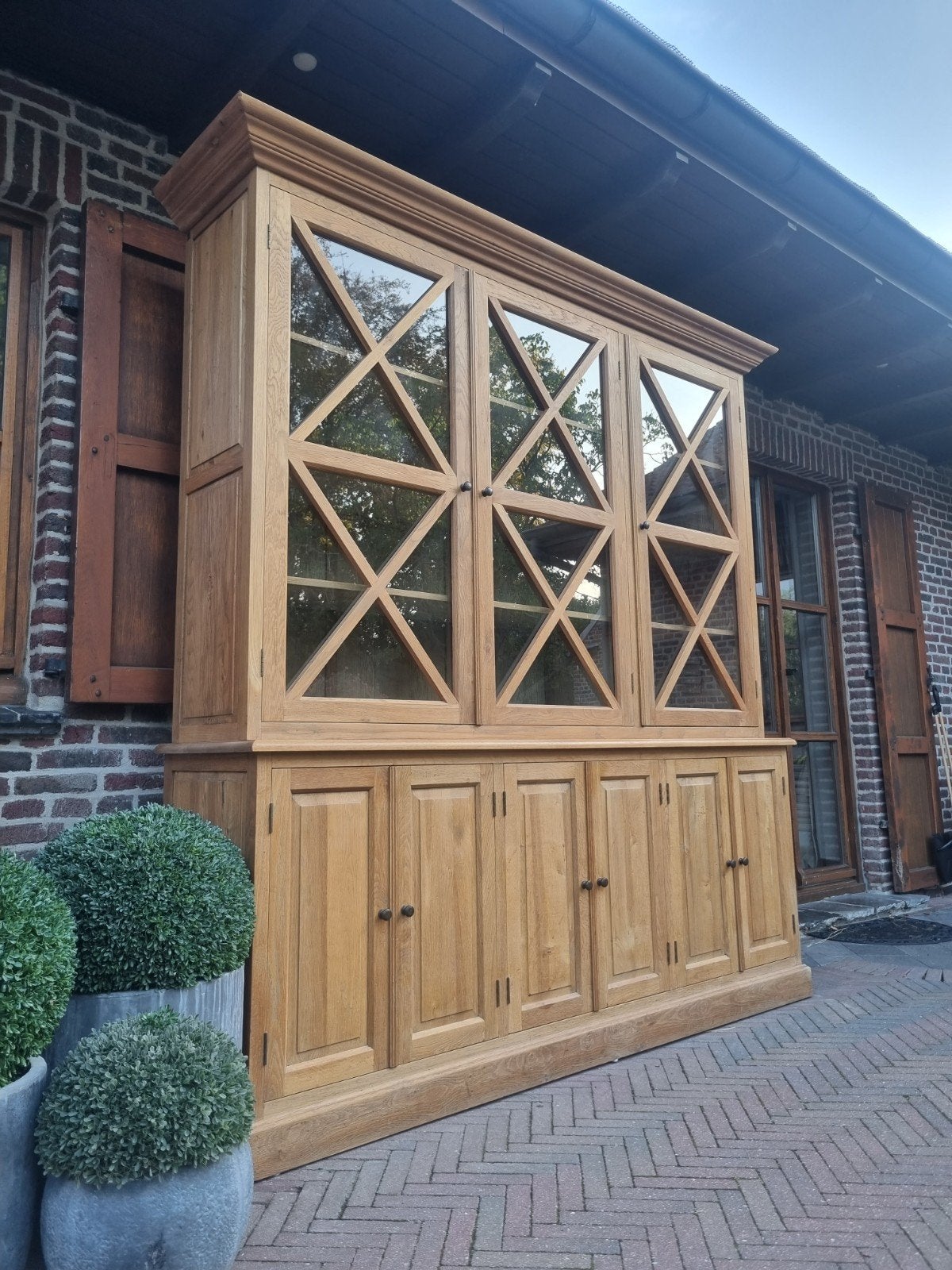 Buffet/vitrine en chêne art 177/26