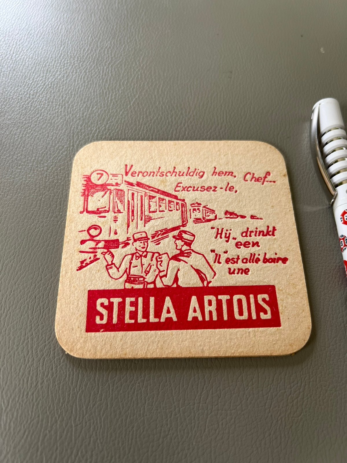 Carte de bières anciennes Steaala Artois, Enlèvement ou Envoi, Comme neuf, Sous-bock, Stella Artois