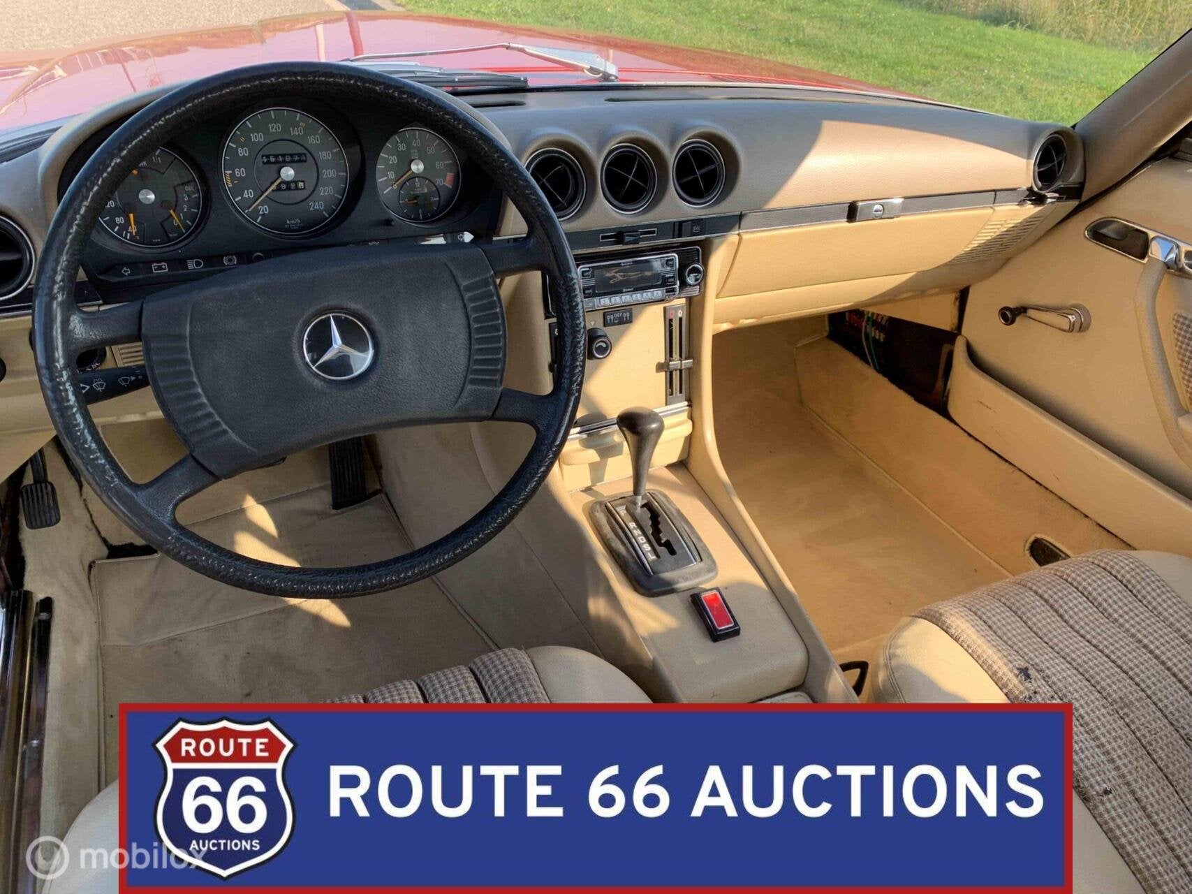 Mercedes-Benz 280 SLC | 1976 | Route 66 Auctions, Auto's, Zwart, Mercedes-Benz, Bedrijf, Handgeschakeld