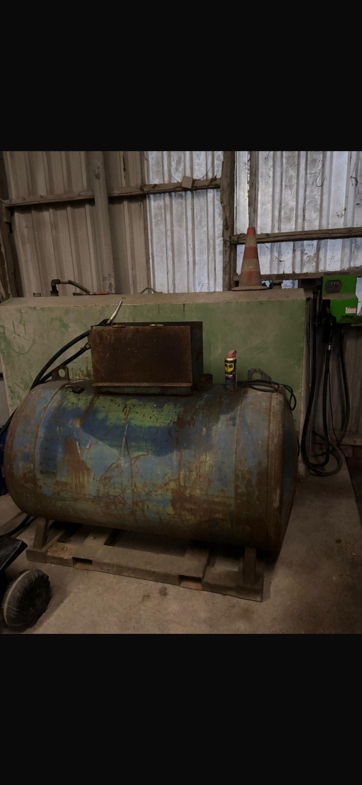Werf tank 1200 l, Ophalen
