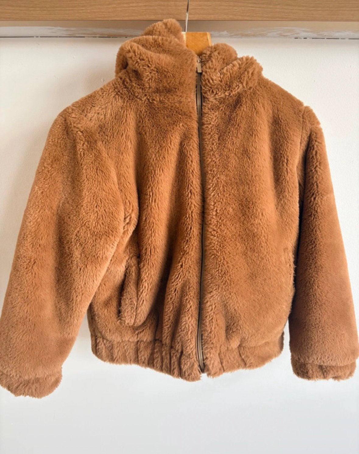 Jas in teddy maat 146/152, Kinderen en Baby's, Ophalen of Verzenden, Zo goed als nieuw, Meisje, Jas