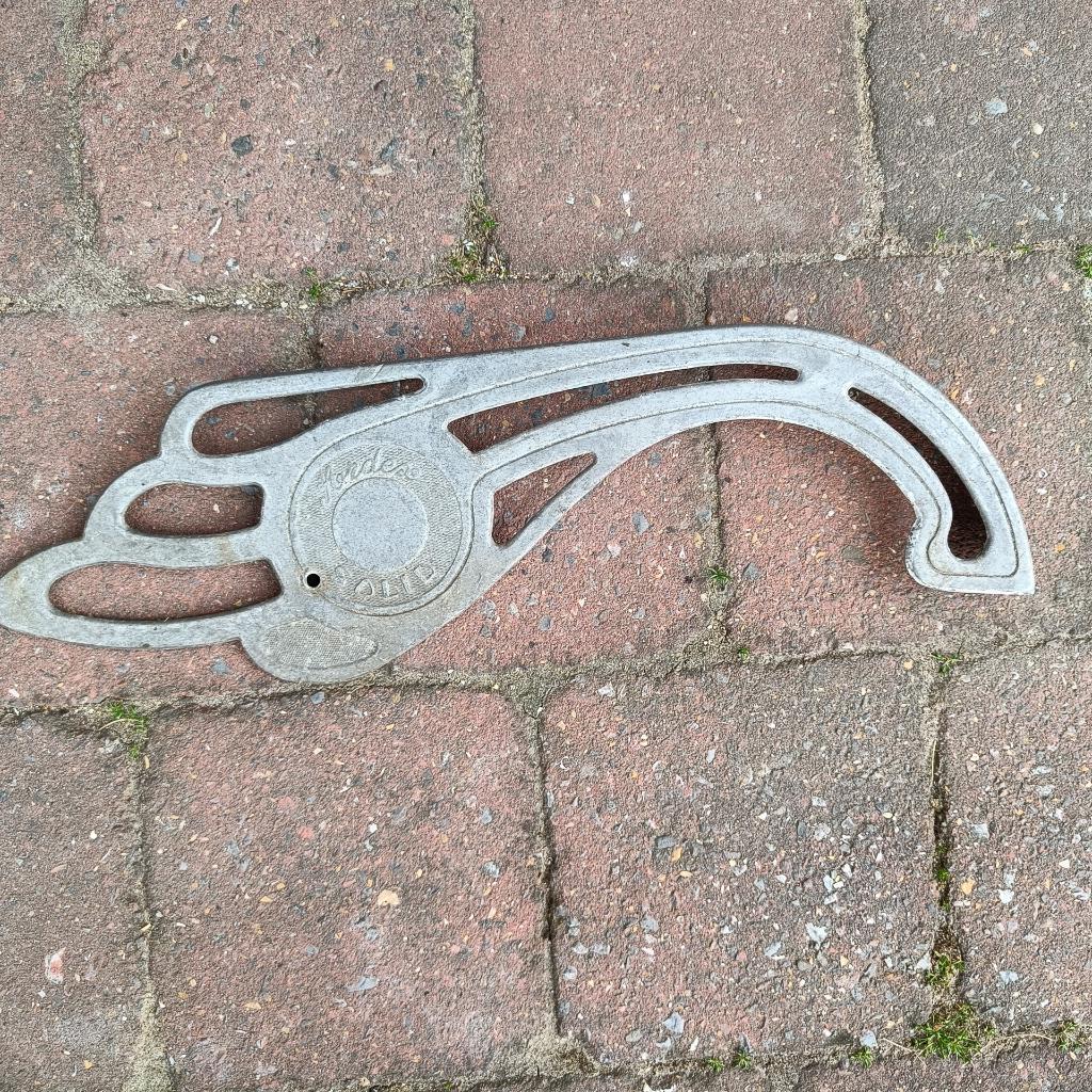 vintage kettingkast, Fietsen en Brommers, Ophalen, Gebruikt, Aluminium