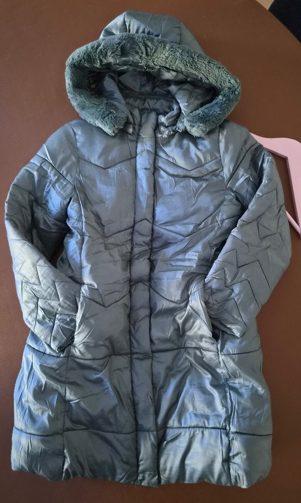 Manteau long hiver Mayoral 9 ans - Doudoune Technique irisée, Mayoral, Comme neuf, Enlèvement, Fille