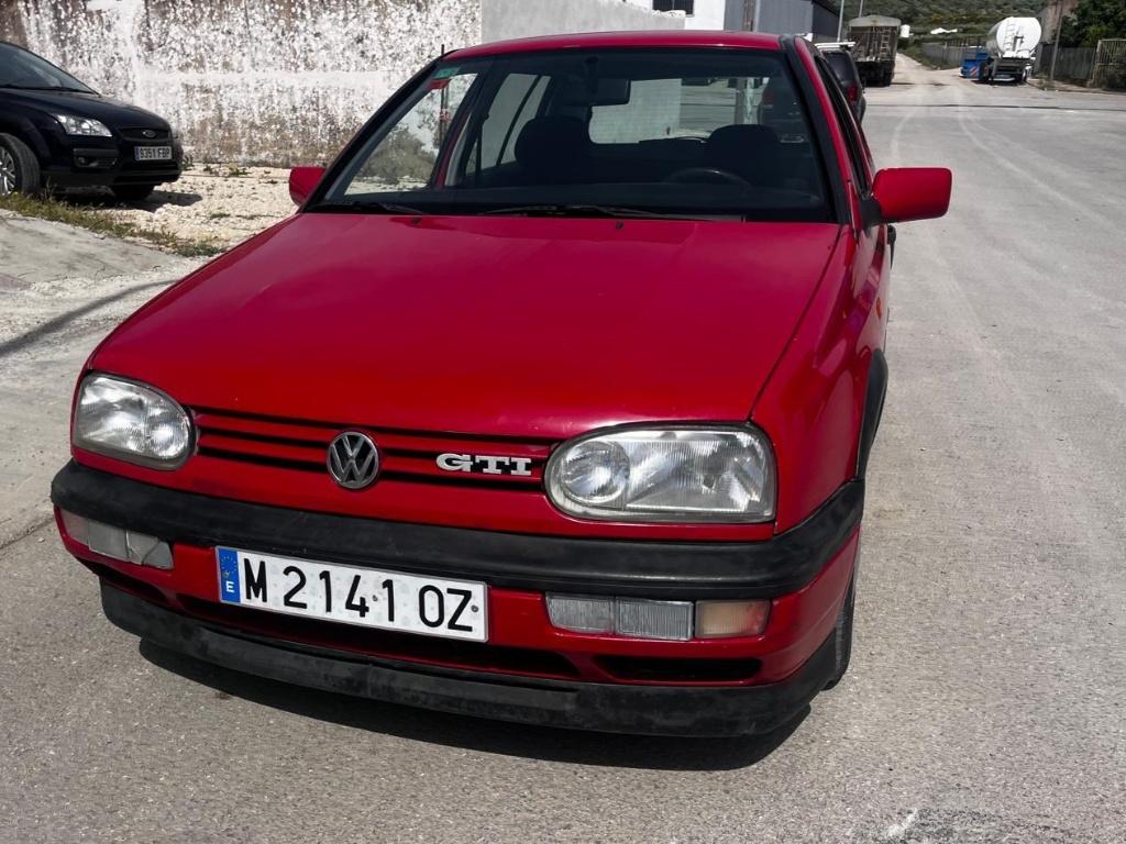VW Golf GTI, bj 1992, oldtimer, 100% origineel en roestvrij, Stof, Zwart, Volkswagen, Bedrijf