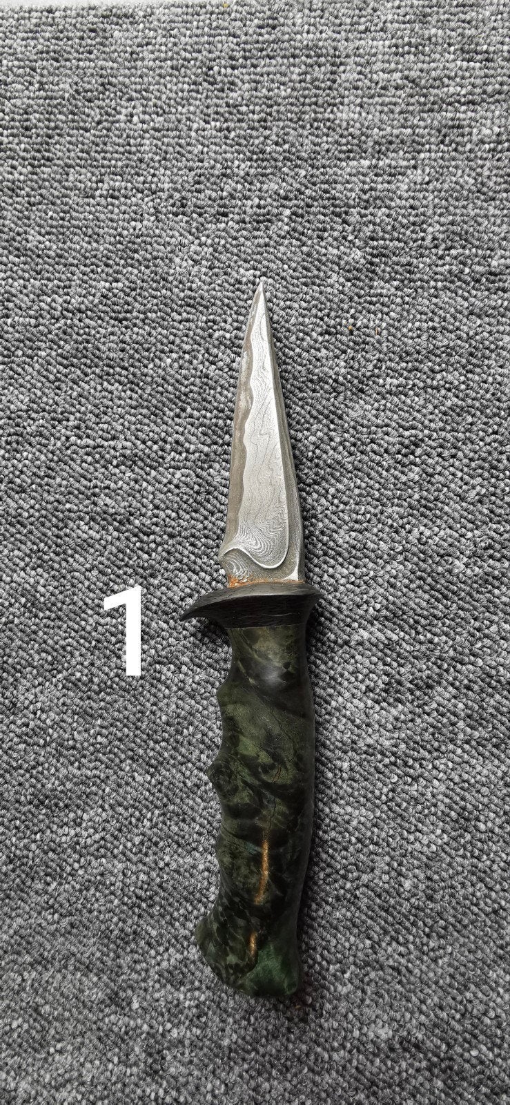 Couteau damas piece unique, Collections, Objets militaires | Général, Enlèvement ou Envoi