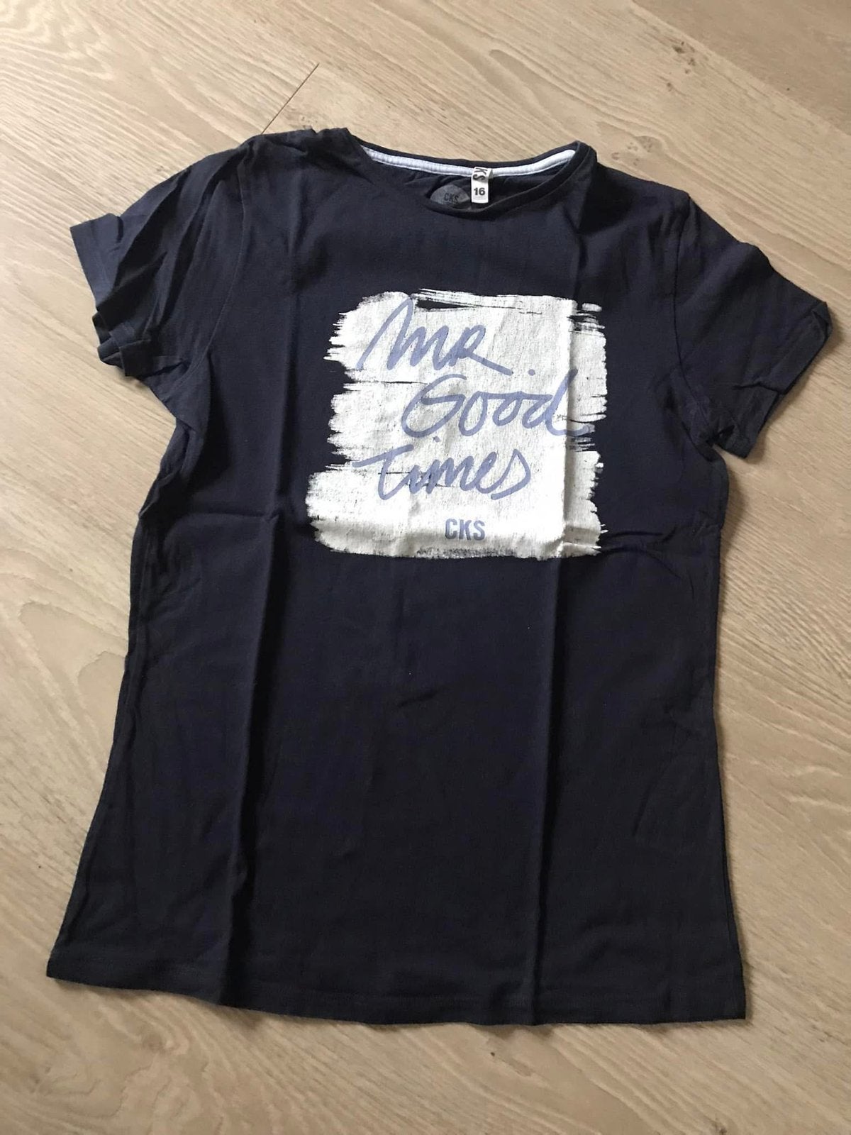 CKS / donkerblauwe t-shirt / maat 16, Ophalen of Verzenden, Zo goed als nieuw