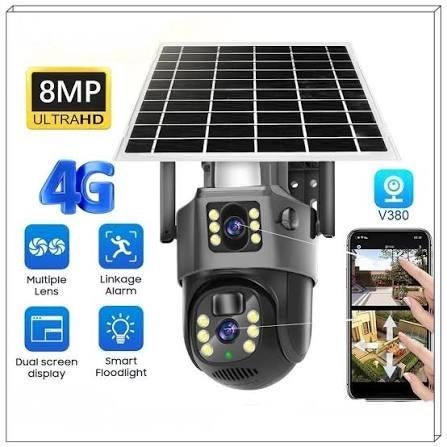 4G-zonnecamera met simkaart, batterij