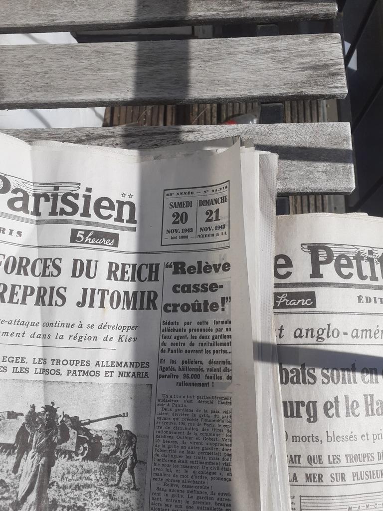 Journaux de guerre., Enlèvement