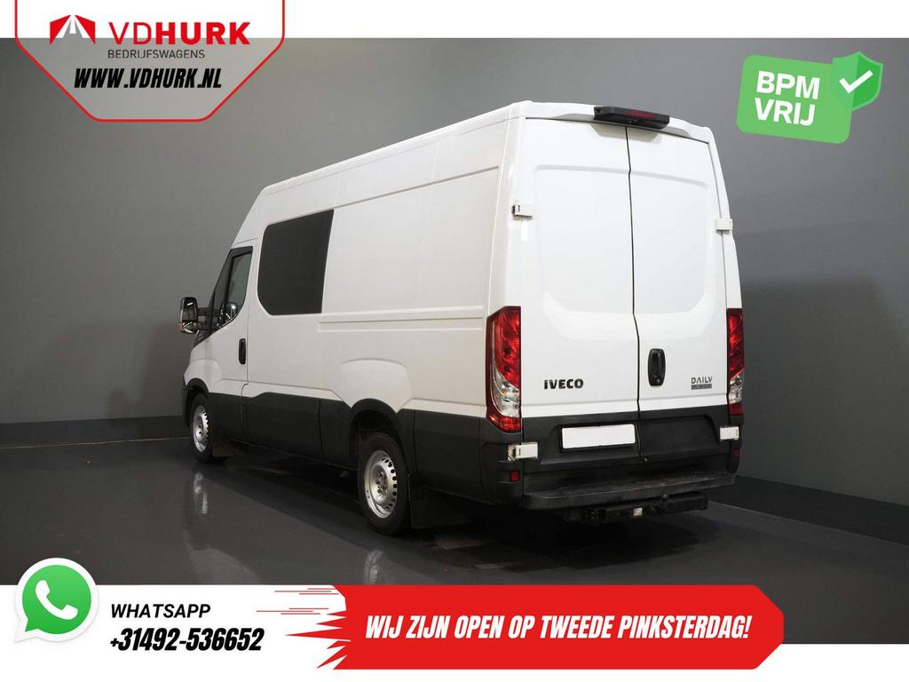 Iveco Daily 35S16V 2.3 L3H2 155 pk Aut. DC Dubbel Cabine EXP, Automaat, Electronic Stability Program (ESP), Iveco, Wit