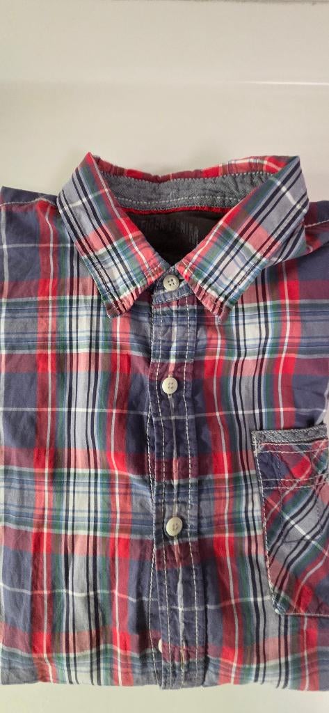 Hemd Tommy Hilfiger geruit XL goede staat, Overige kleuren, Ophalen of Verzenden, Halswijdte 41/42 (L), Tommy hilfiger