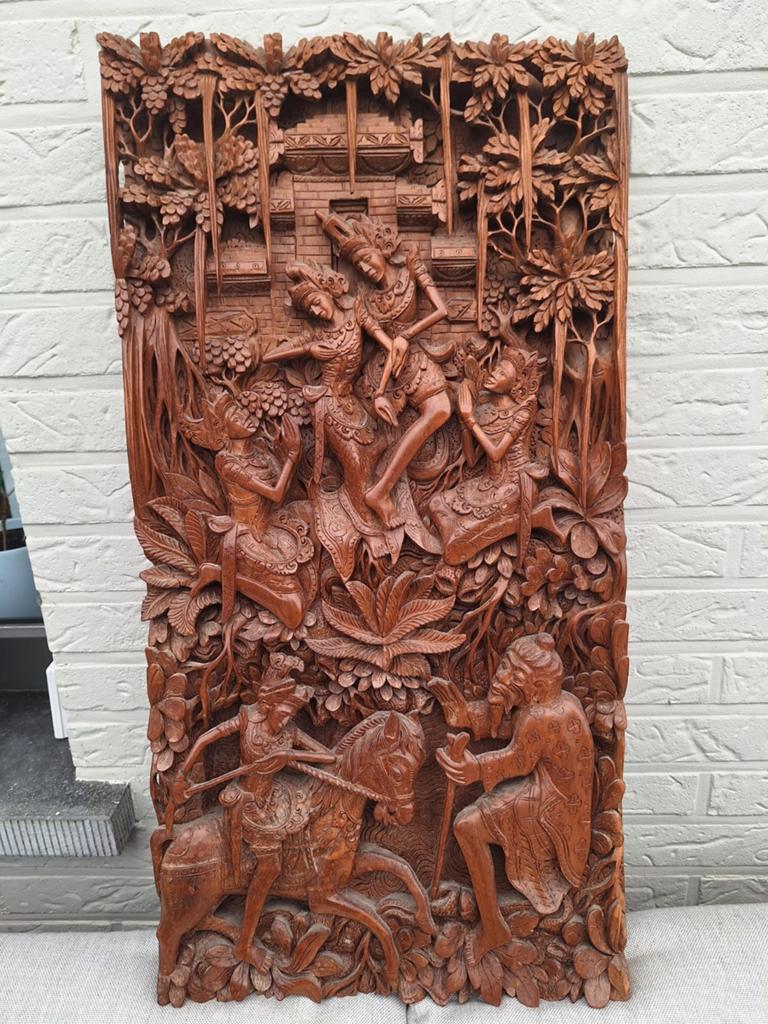 Antiek handgesneden Balinees kunstwerk, Ophalen