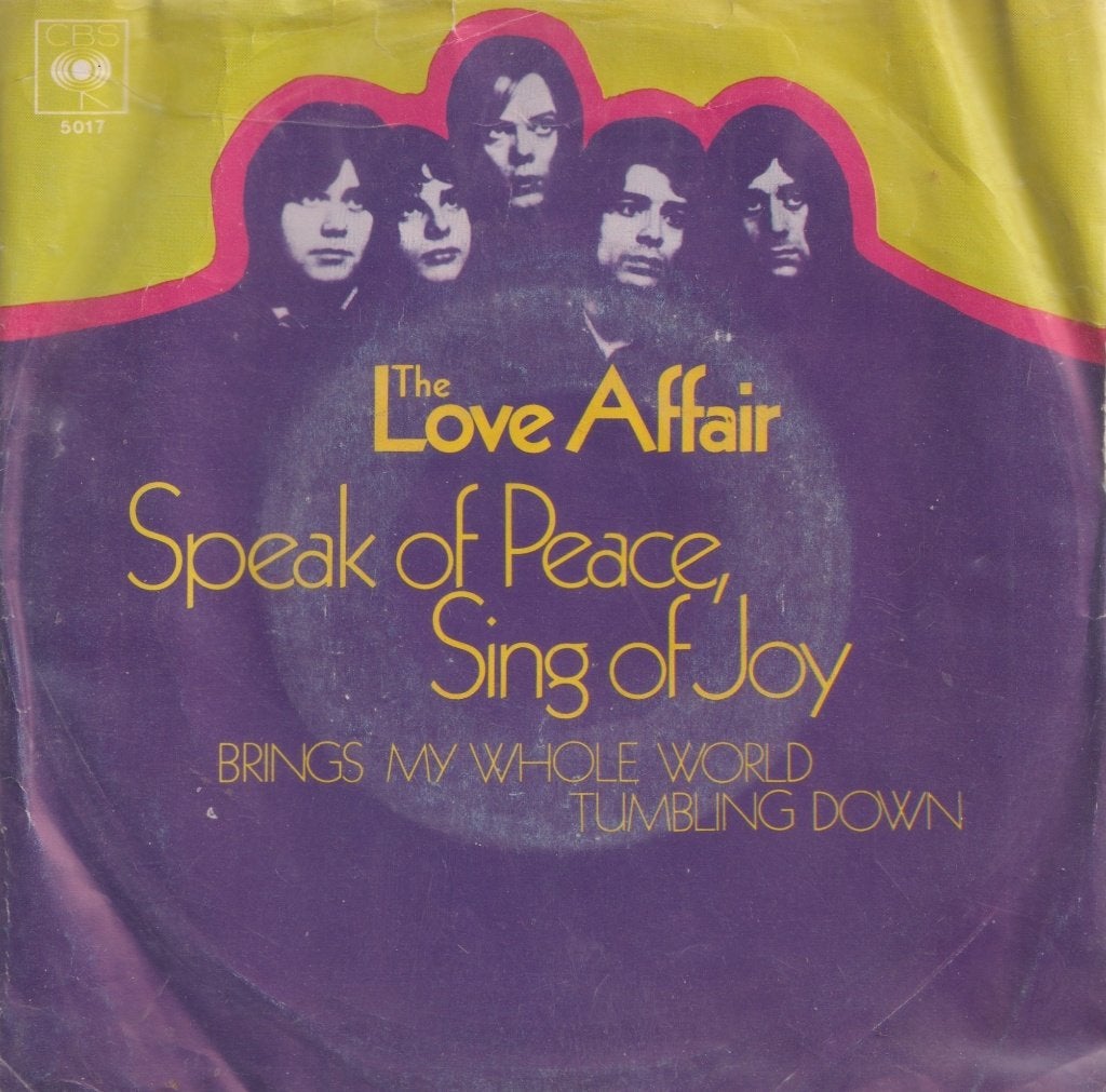 The Love Affair – Speak of peache, sing of joy - Single, Gebruikt, 7 inch, Single, Ophalen of Verzenden