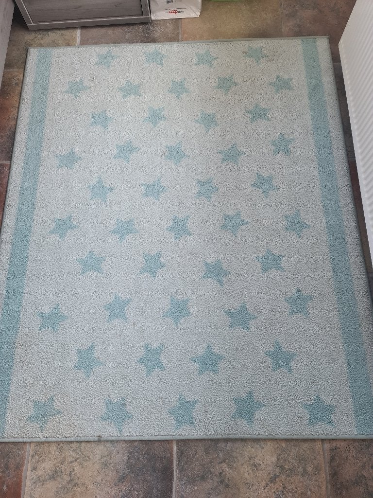 mooi tapijt 160 cm x 135 cm, Maison & Meubles, 150 à 200 cm, Comme neuf, 100 à 150 cm, Enlèvement