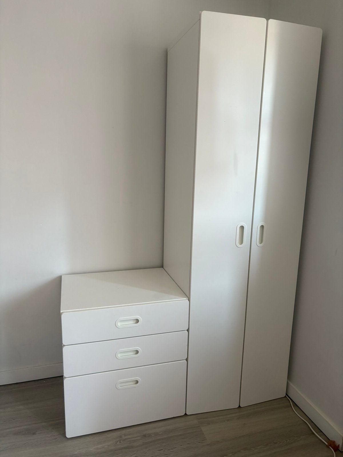 IKEA STUVA kast + lage ladekast – wit, Enlèvement, Comme neuf