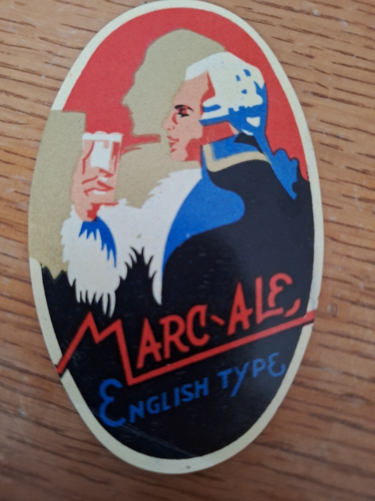 Oud bieretiket Marc Ale brouwerij ???, Verzamelen, Ophalen of Verzenden