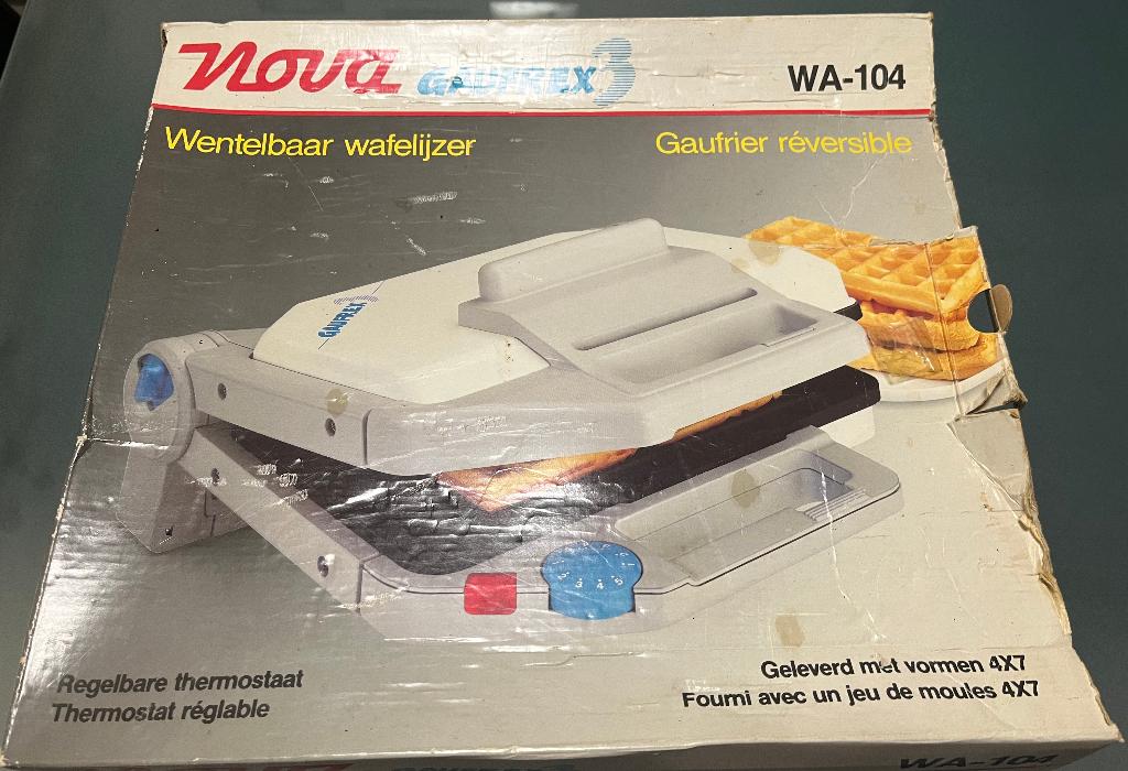 wafelijzer draaibaar, Nova Gaufrex3 WA104, Ophalen, Gebruikt