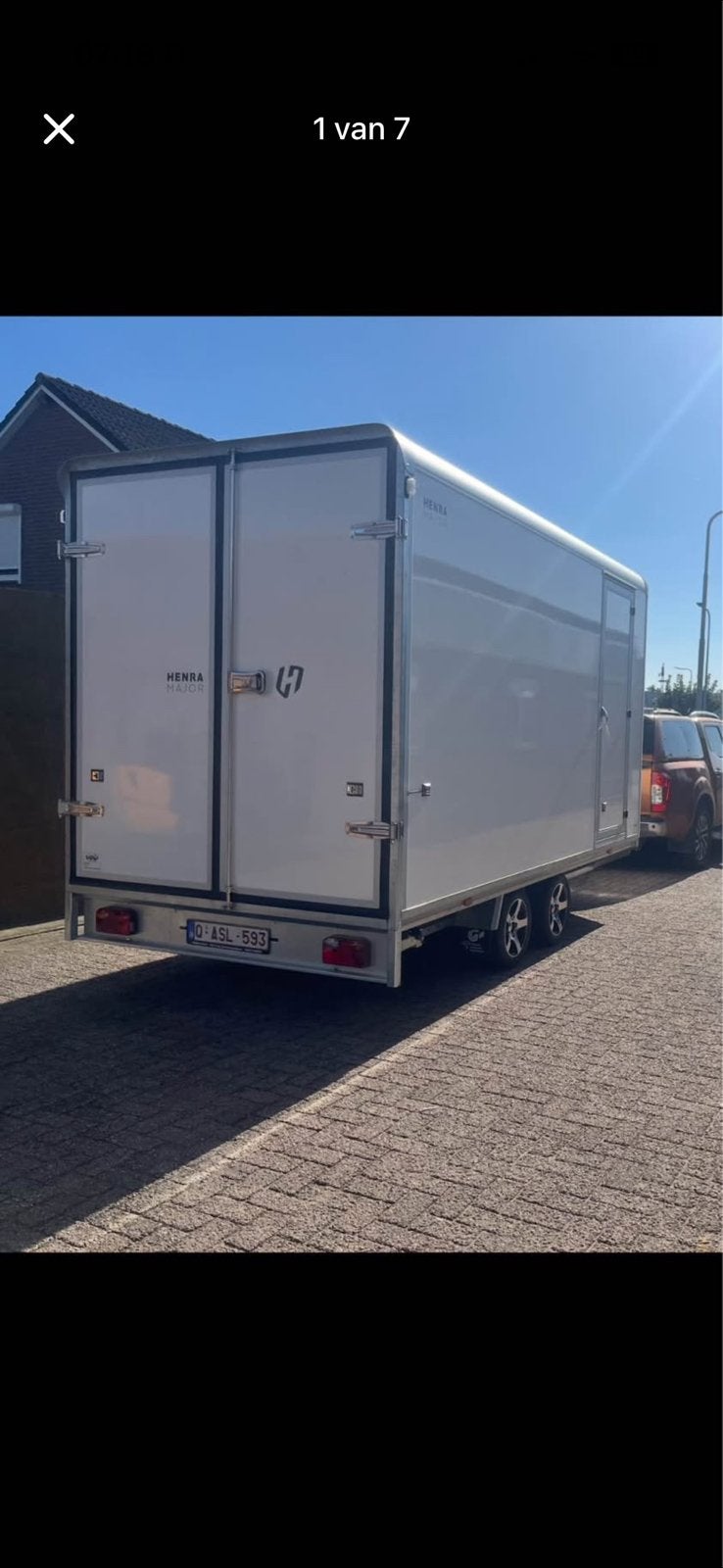 Grote aanhanger te koop, Ophalen
