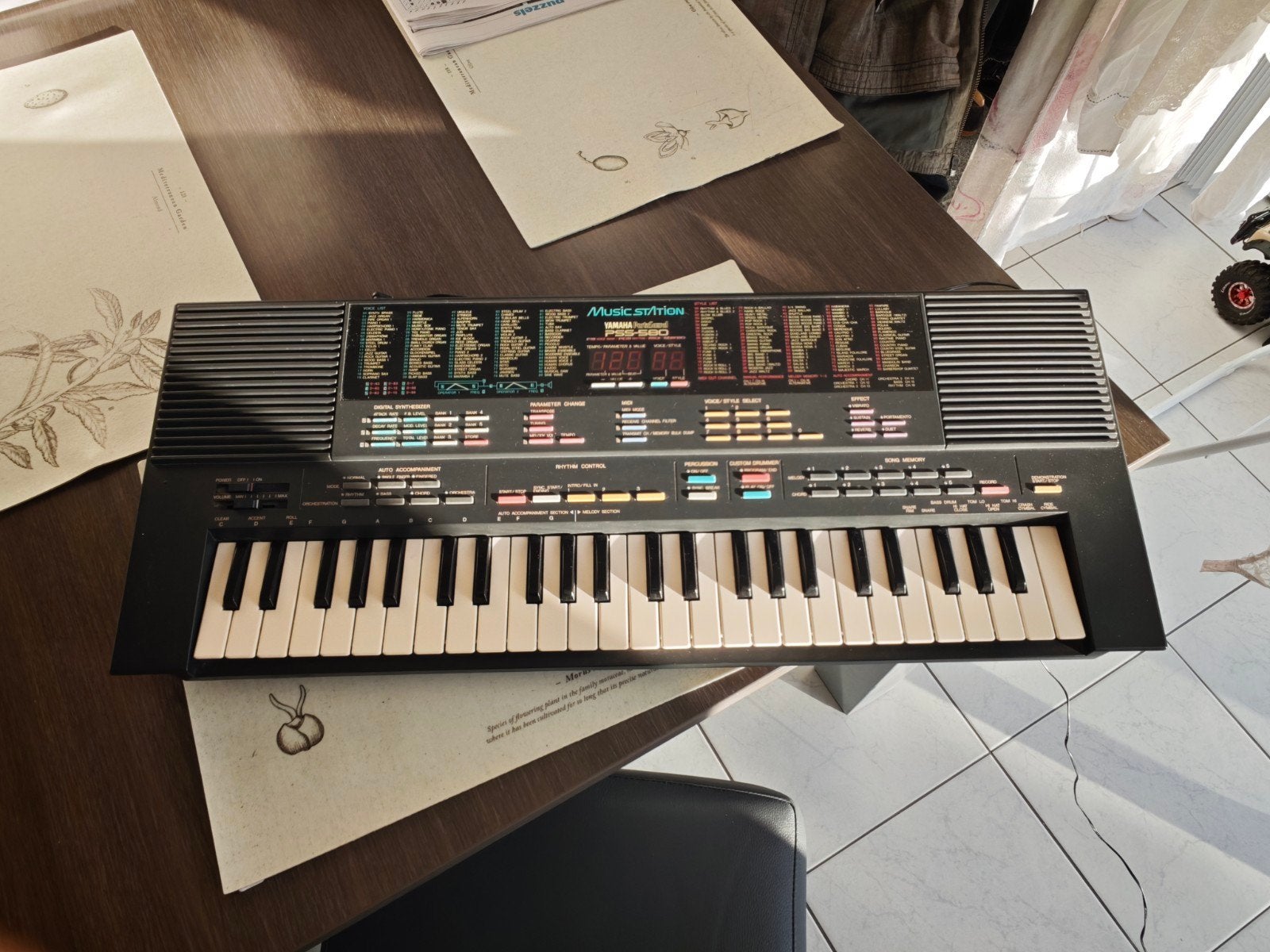 Yamaha Portasound pss 580 workstation als nieuw . Vintage!!!, 61 toetsen, Yamaha, Ophalen of Verzenden, Zo goed als nieuw
