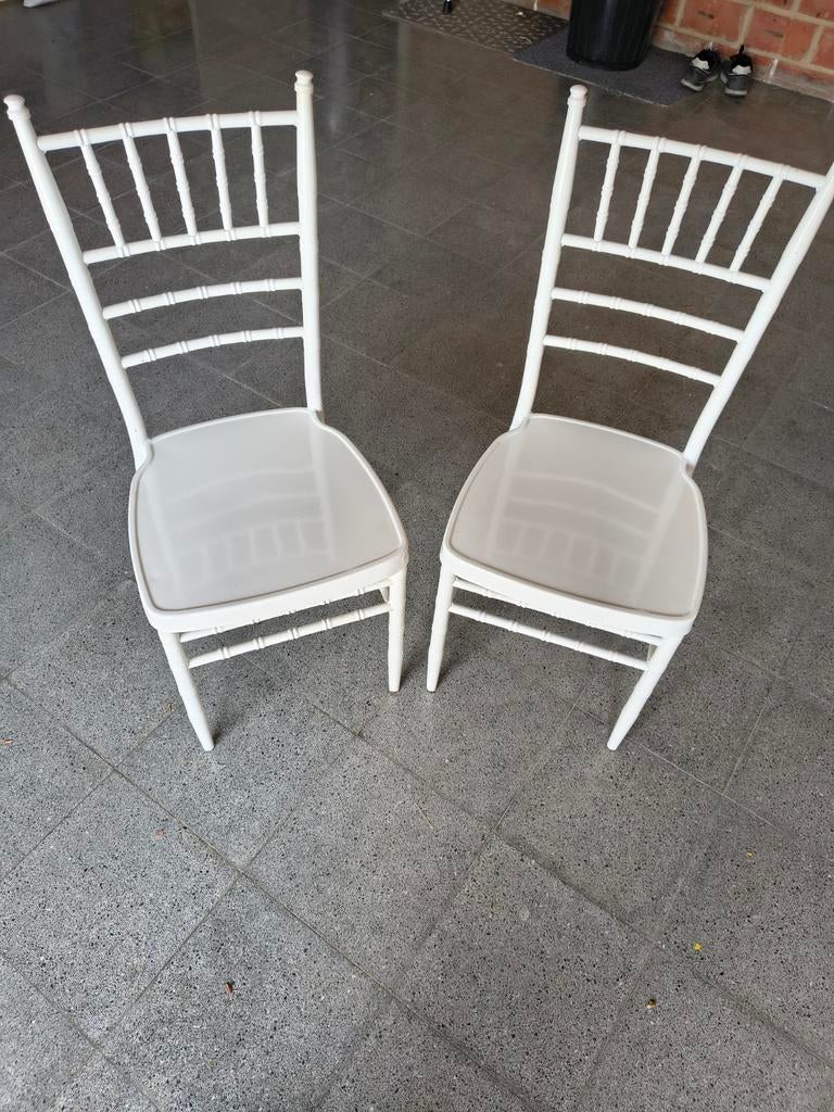 2 chaises en métal, Jardin & Terrasse, Enlèvement