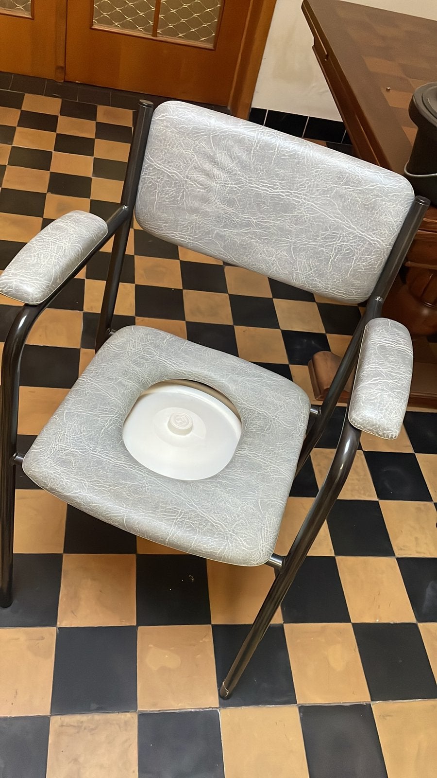 chaise de toilette, Maison & Meubles, Chaises, Enlèvement, Utilisé, Gris