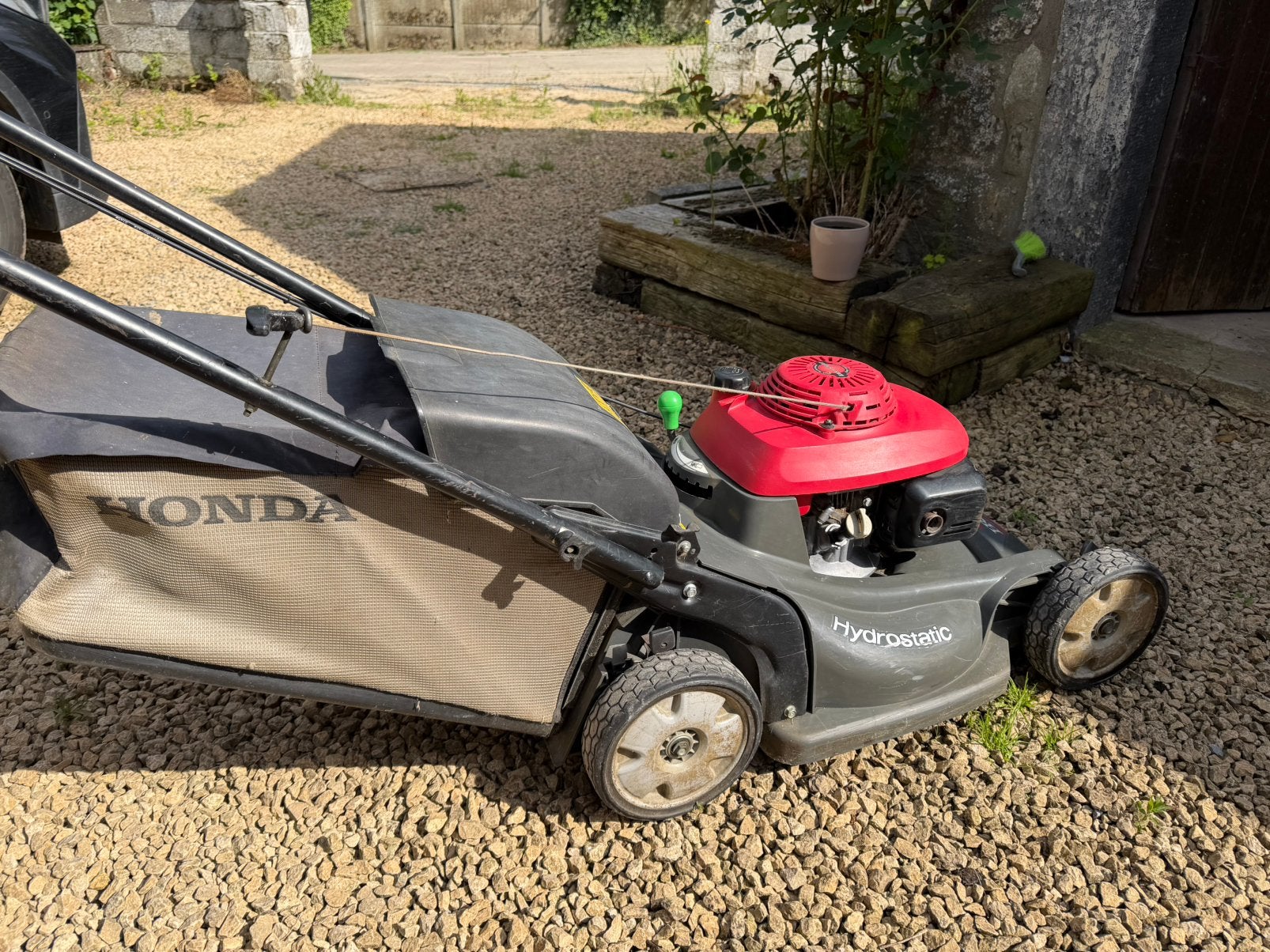 Honda HRX 537 Hydrostatisch, Tuin en Terras, Grasmaaiers, Gebruikt, Benzine-grasmaaier, 50 cm of meer, Mulchfunctie, Opvangbak