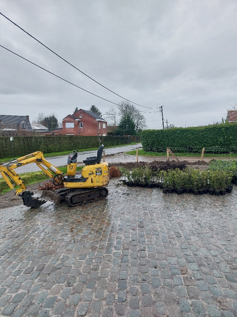 Komatsu pc09 met ingebouwde breekhamer, Enlèvement, Excavatrice