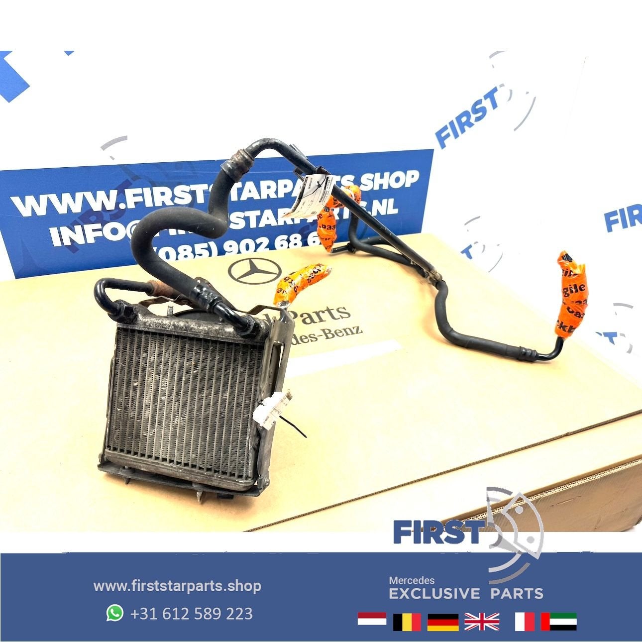 E55 CLS55 AMG KOELER A2115000400 OLIEKOELER RADIATEUR + LEID, Auto-onderdelen, Gebruikt, -, Ophalen of Verzenden, -