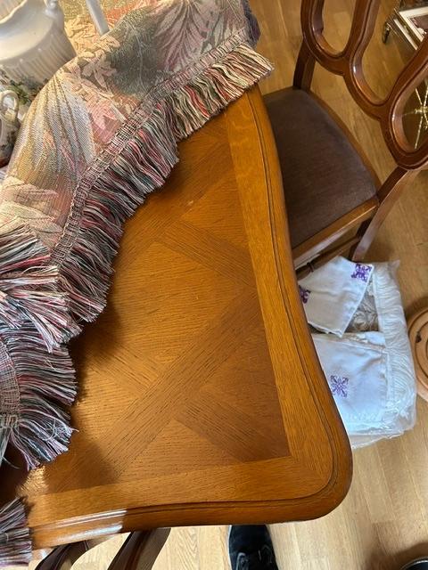 Zeer mooie antiek tafel met 6 stoelen, Antiek en Kunst, Ophalen