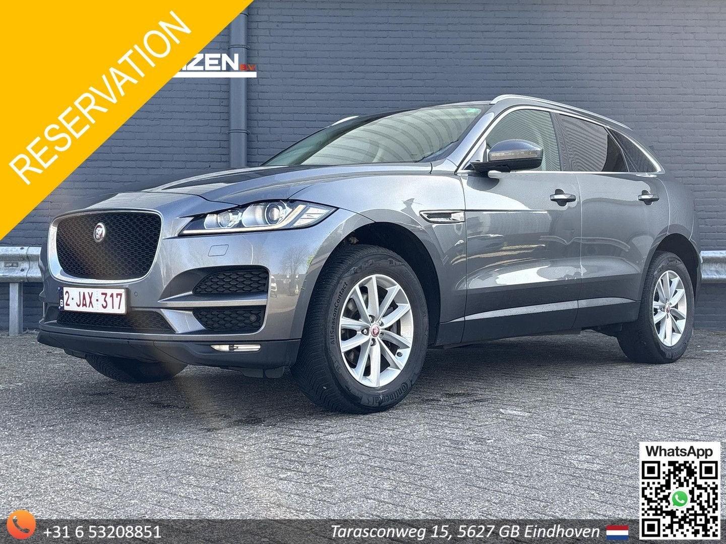 Jaguar F-Pace 2.0 Prestige 20d | Leder | Pano | Climate | Cr, Auto's, 129 g/km, Zilver of Grijs, Te koop, Overige kleuren