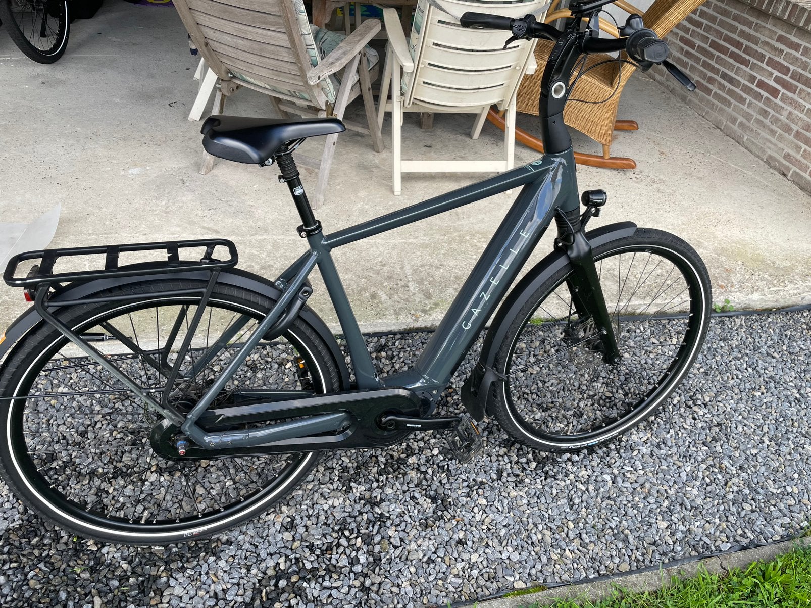 Gazelle chamonix c7 hms, Fietsen en Brommers, Ophalen, Zo goed als nieuw, 50 km per accu of meer, 55 tot 59 cm