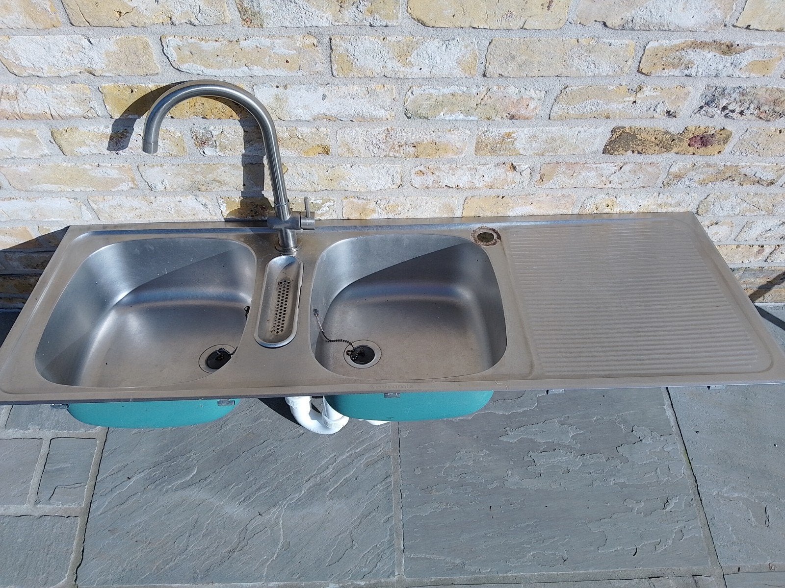 dubbele lavabo, Doe-het-zelf en Bouw, Sanitair, Ophalen, Kraan