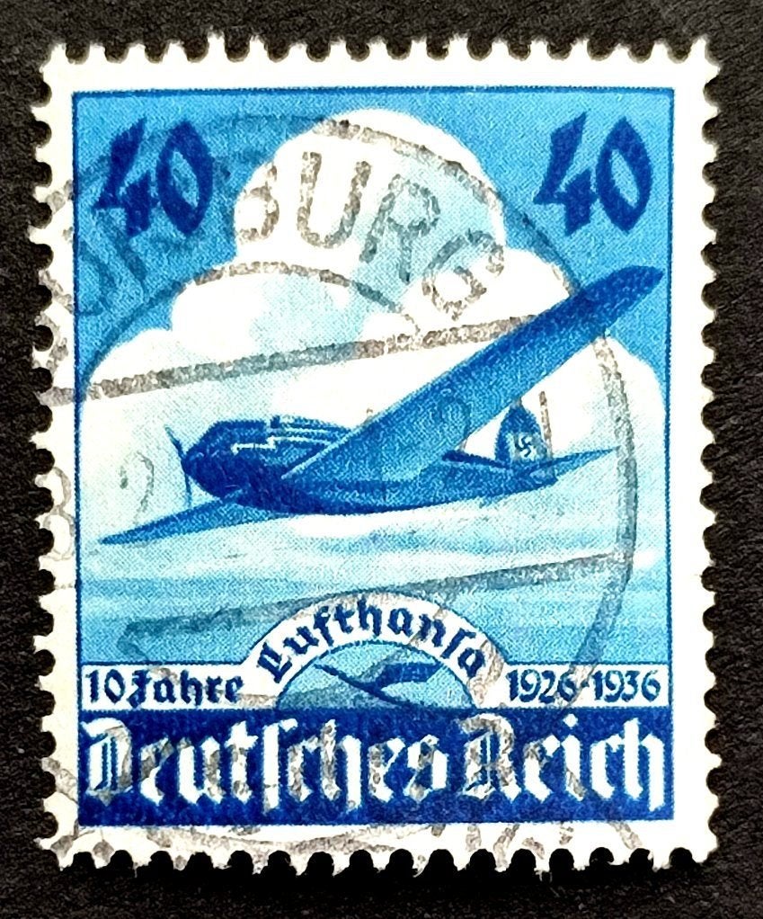 Deutsches Reich: 10 Jahre Lufthansa 1926-1936, Ophalen of Verzenden, Overige periodes, Gestempeld