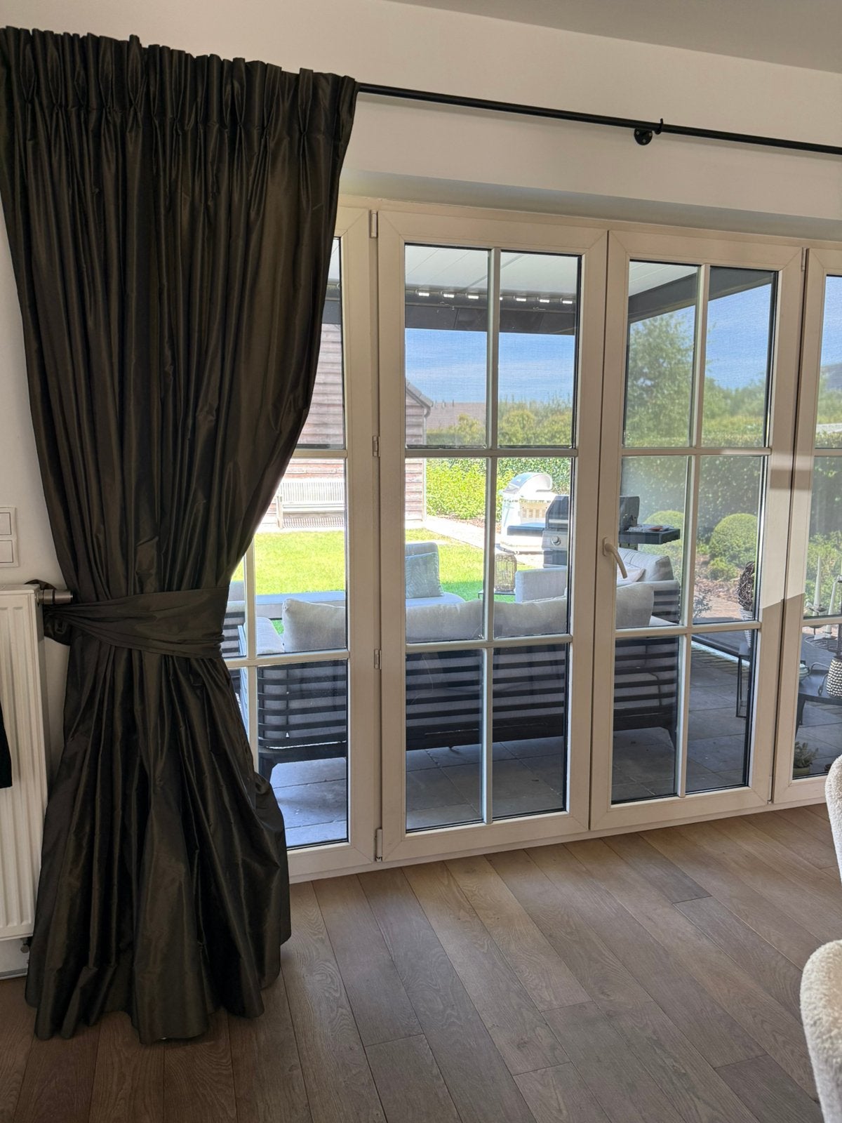 Luxe overgordijnen set van 2, Huis en Inrichting, Stoffering | Gordijnen en Lamellen, Ophalen, Gebruikt, Bruin