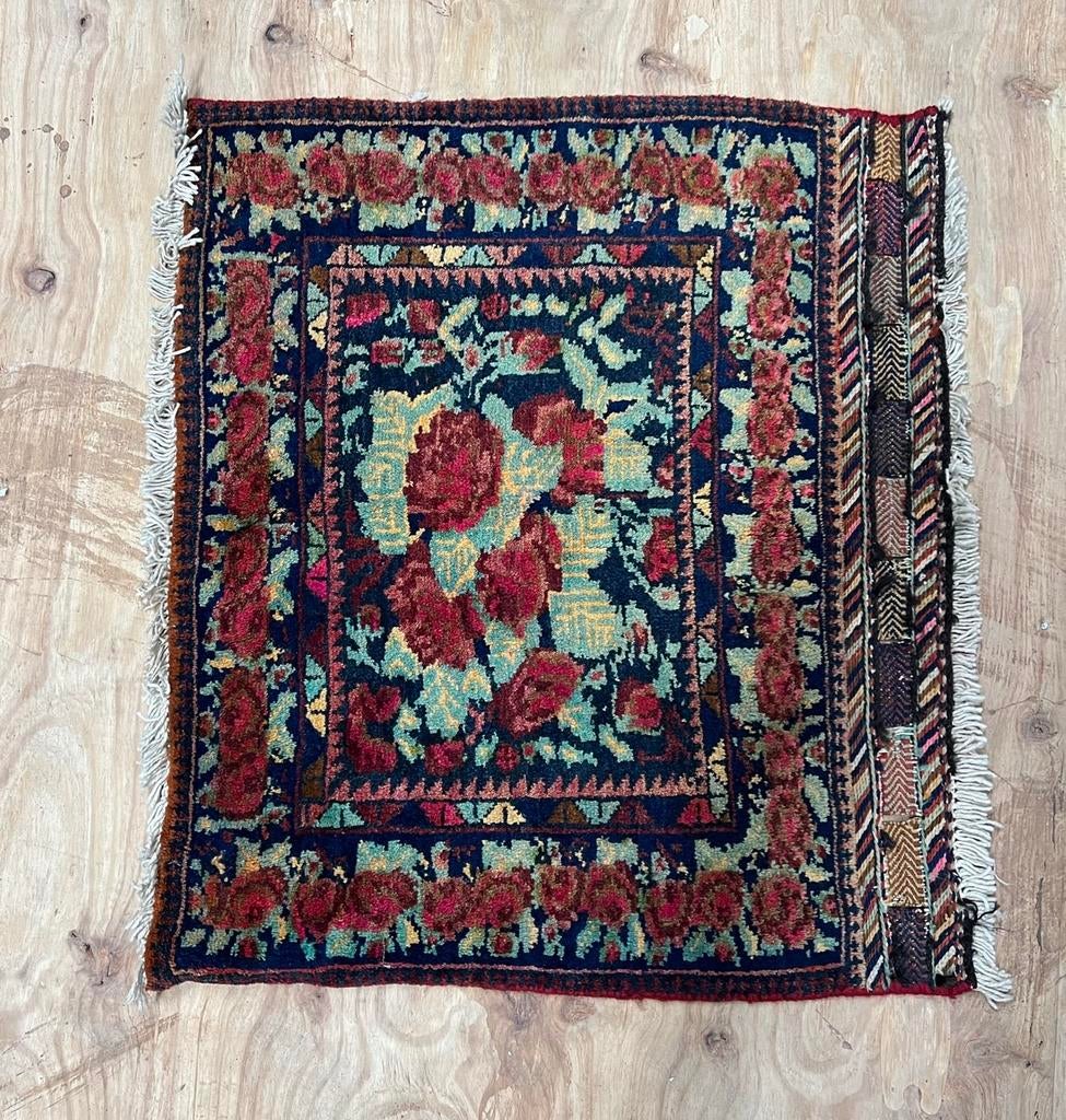 Tapis oriental 1900 ancien fait main 65x71, Enlèvement ou Envoi